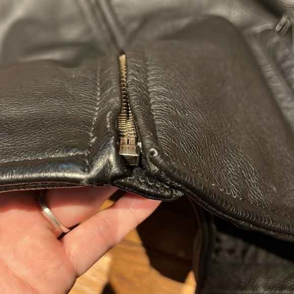 Harley Davidson Mens Leather Coat Large - Picture 6 of 15